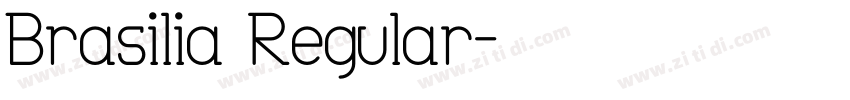 Brasilia Regular字体转换